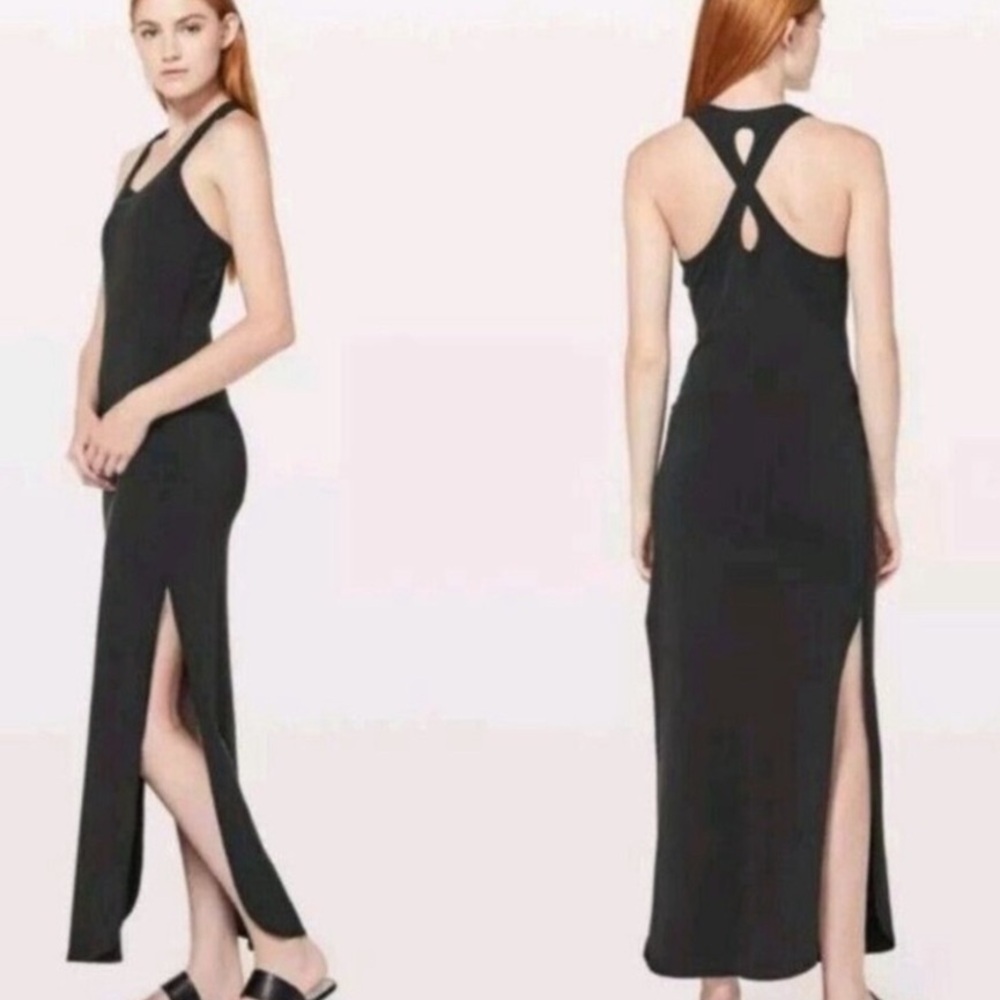 Pristine condition, Lululemon refresh and revive crisscross back maxi dress sz 4